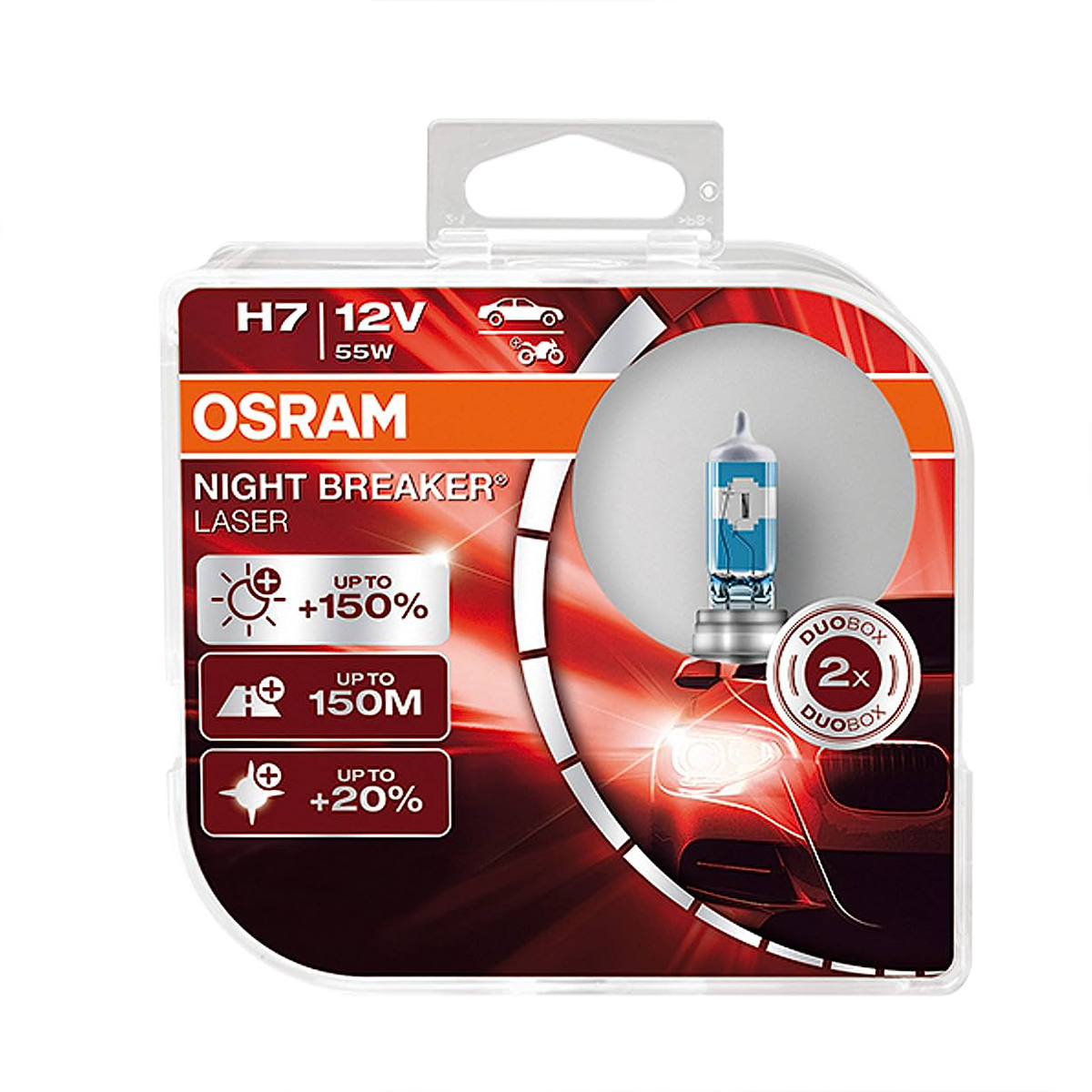 لامپ هالوژن H7 مدل نایت بریکر لیزر %150 NBL اسرام – Osram (اصلی)