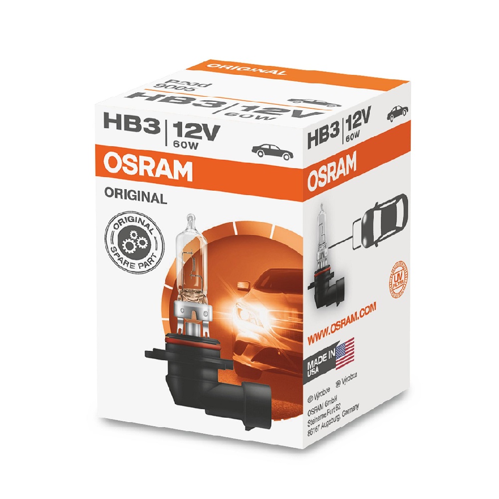 لامپ هالوژن پایه HB3 9005 مدل استاندارد اسرام – Osram (اصلی)